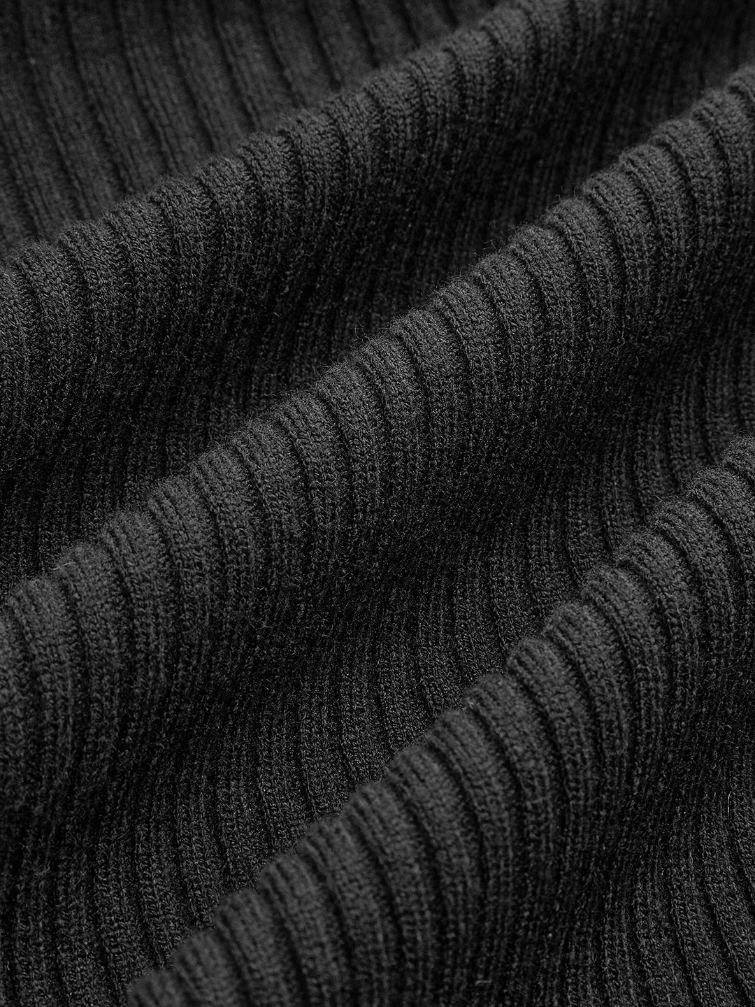 Haut en tricot à boutons Oversized et panneaux côtelés