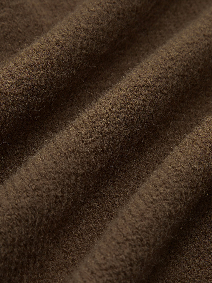Haut en tricot à manches lanterne avec bordure en perles