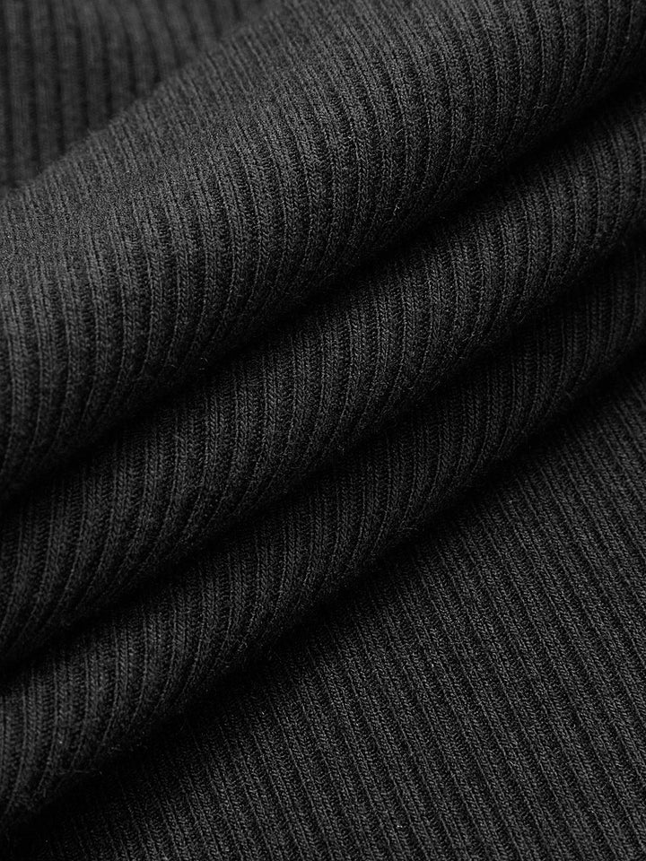 Robe Pull Maille Volantée Épaules Dégagées