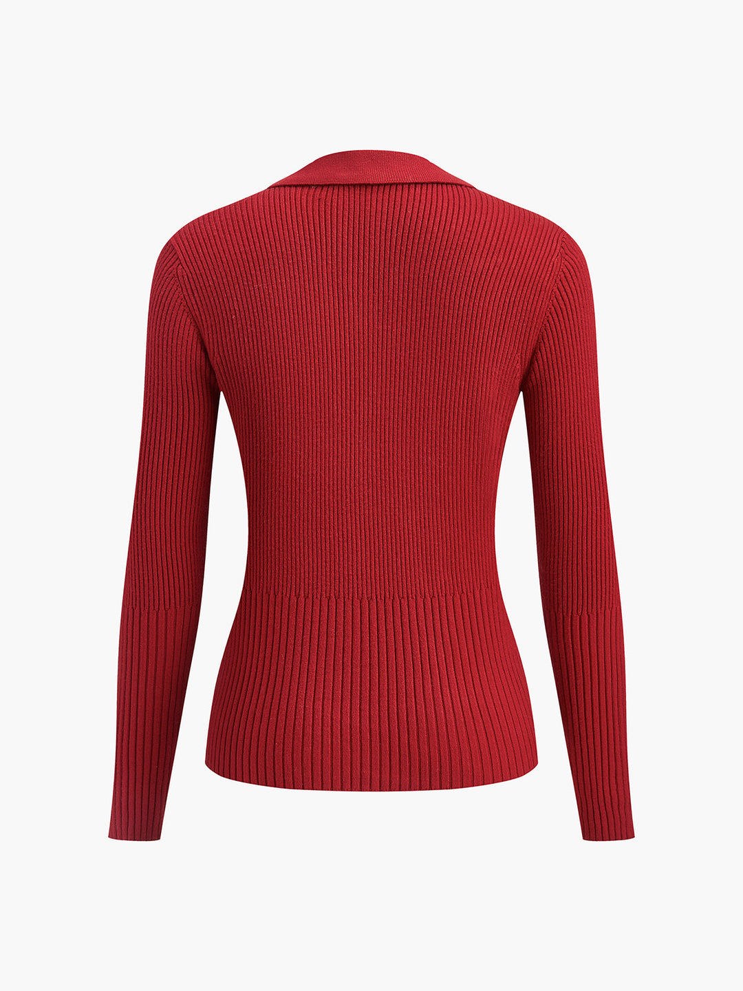 Cardigan Polo en Métal Nervuré