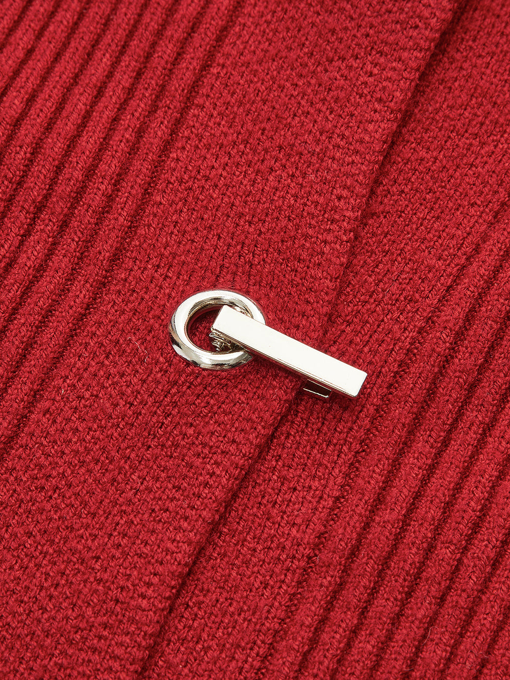 Cardigan Polo en Métal Nervuré