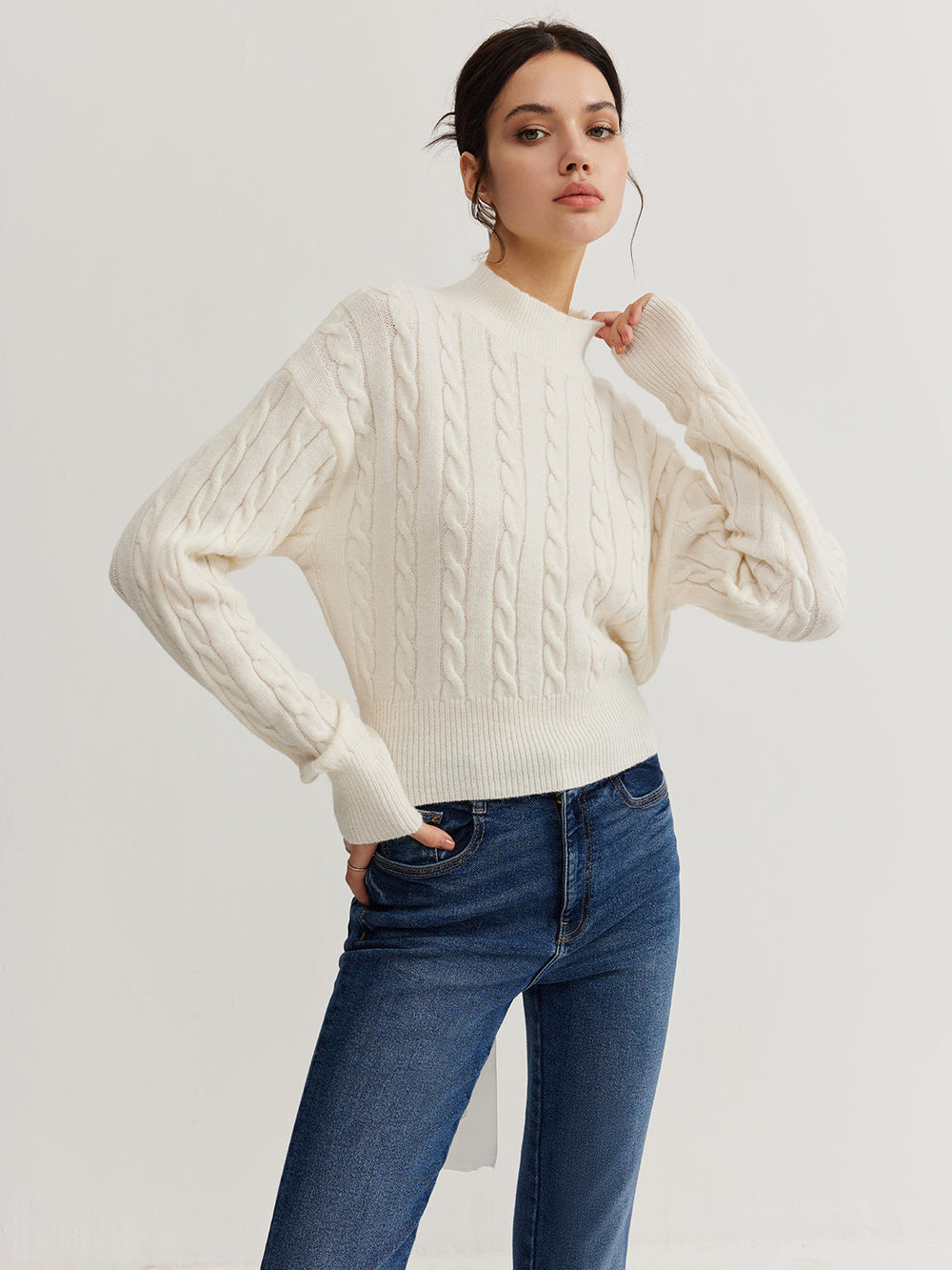 Haut en tricot à nœud sans dos