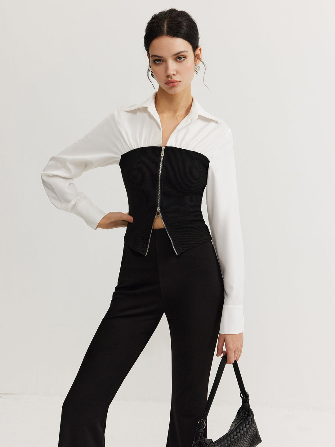 Polo Bicolore zippé