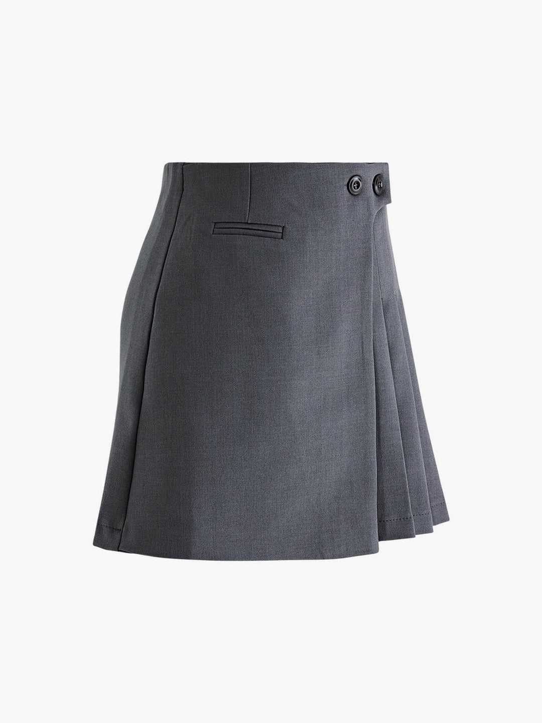 Jupe Plissée Boutonnée
