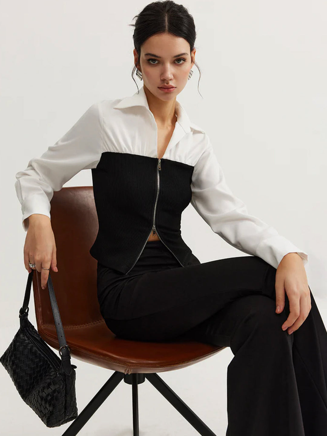 Polo Bicolore zippé