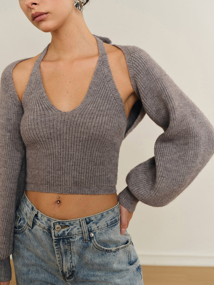 Pull Tricot Sweatsà Manches Chauve-souris