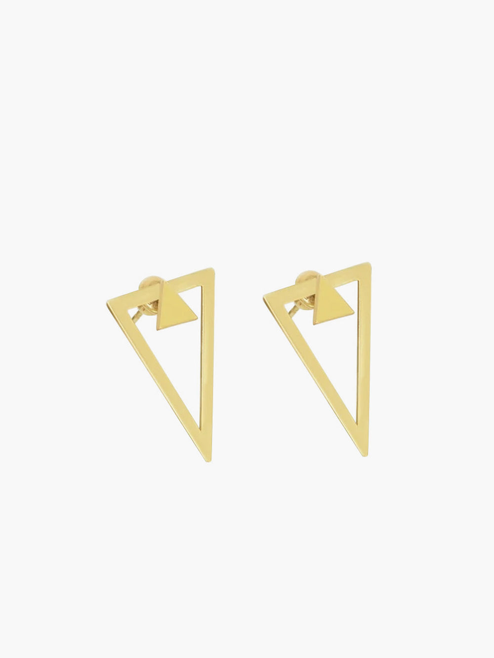 Boucles d'oreilles triangle détachables