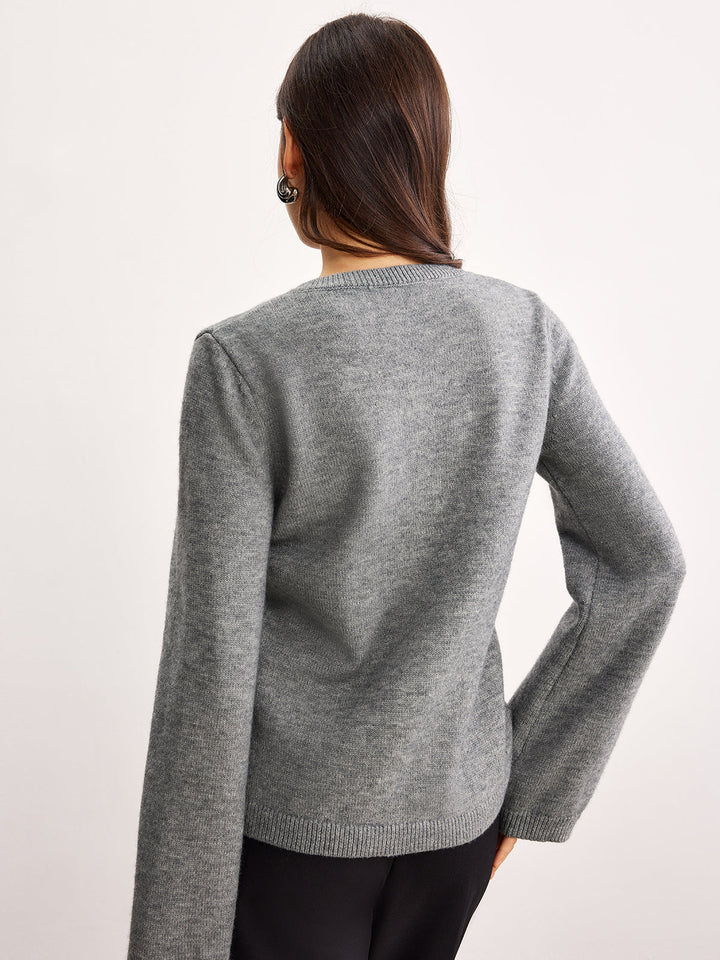 Cardigan Bouton Chinois de Loisir