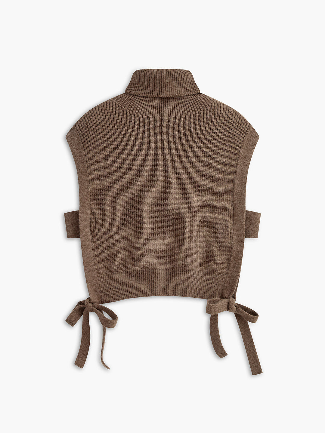 Gilet Pull Col Roulé Noué