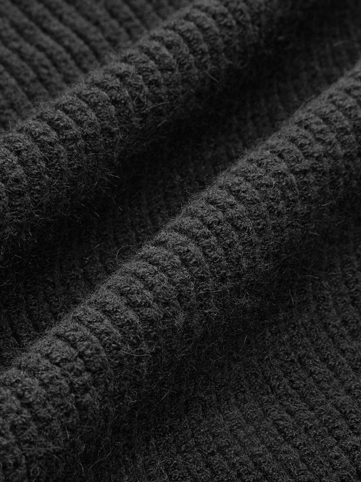 Gilet Pull sans Manches côtelé à Volants