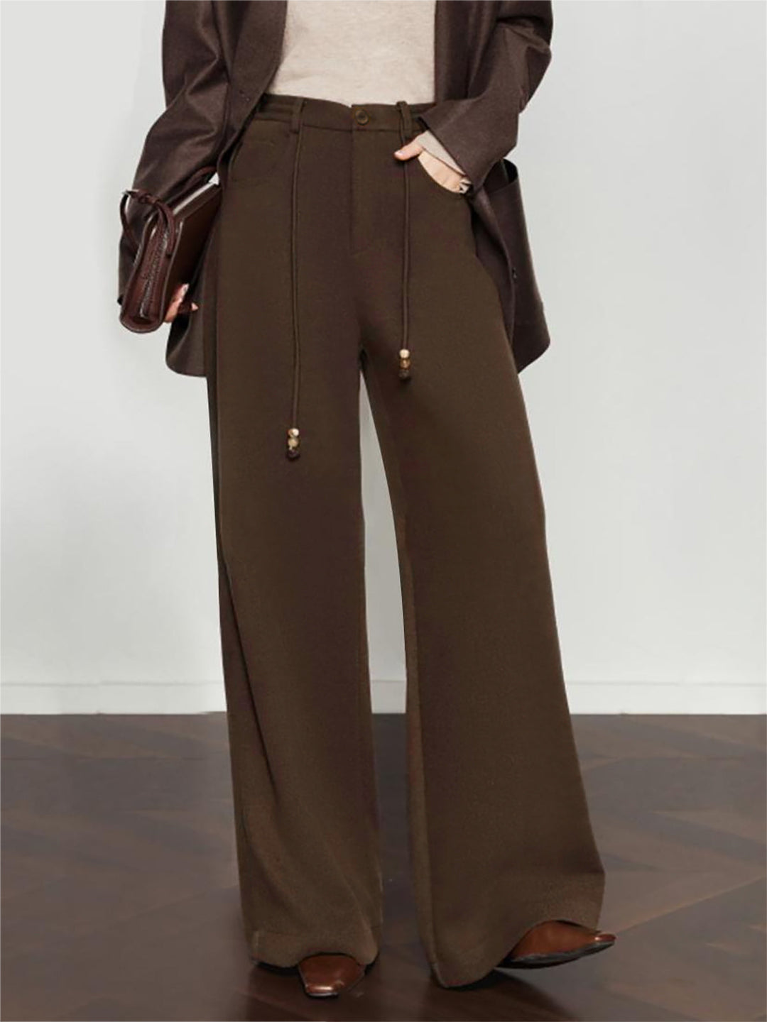 Pantalon ample à cordon de serrage