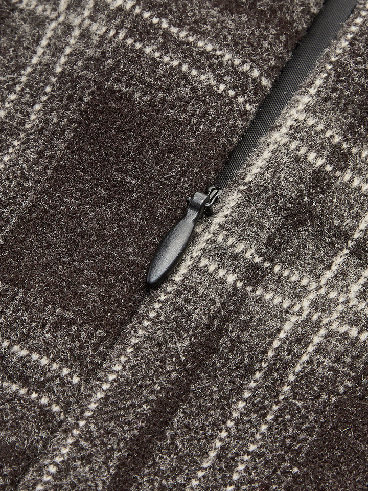 Mini Jupe Tweed à Carreaux