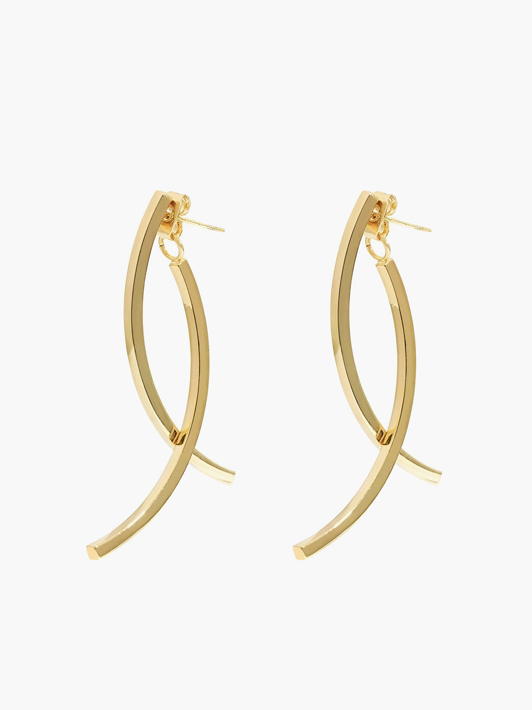 Boucles d'oreilles à pendentif géométrique