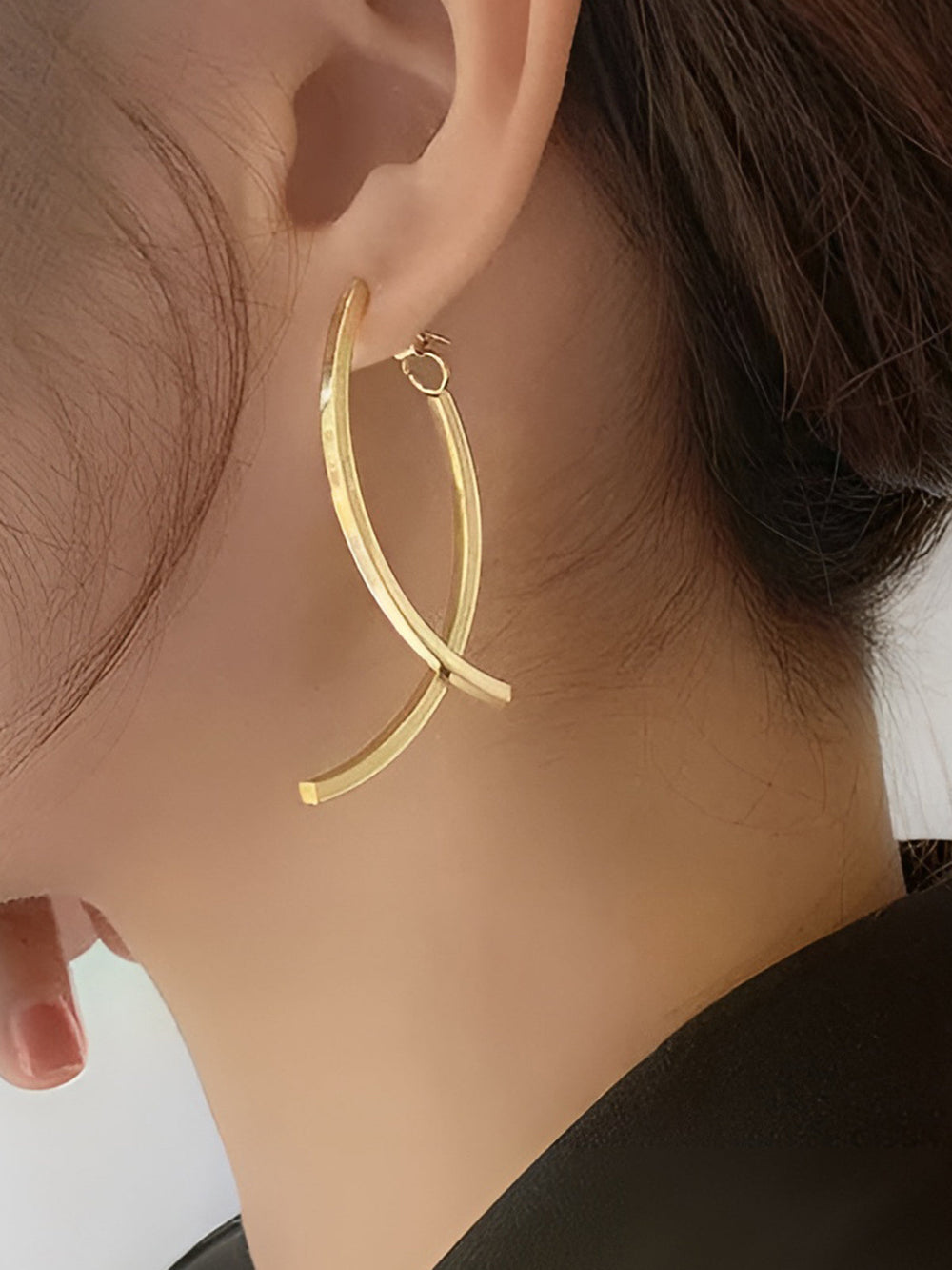 Boucles d'oreilles à pendentif géométrique