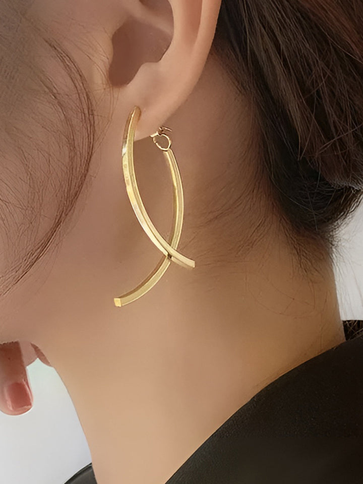 Boucles d'oreilles à pendentif géométrique