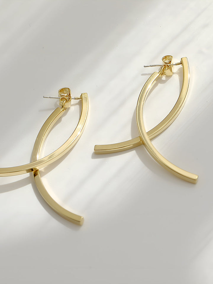 Boucles d'oreilles à pendentif géométrique