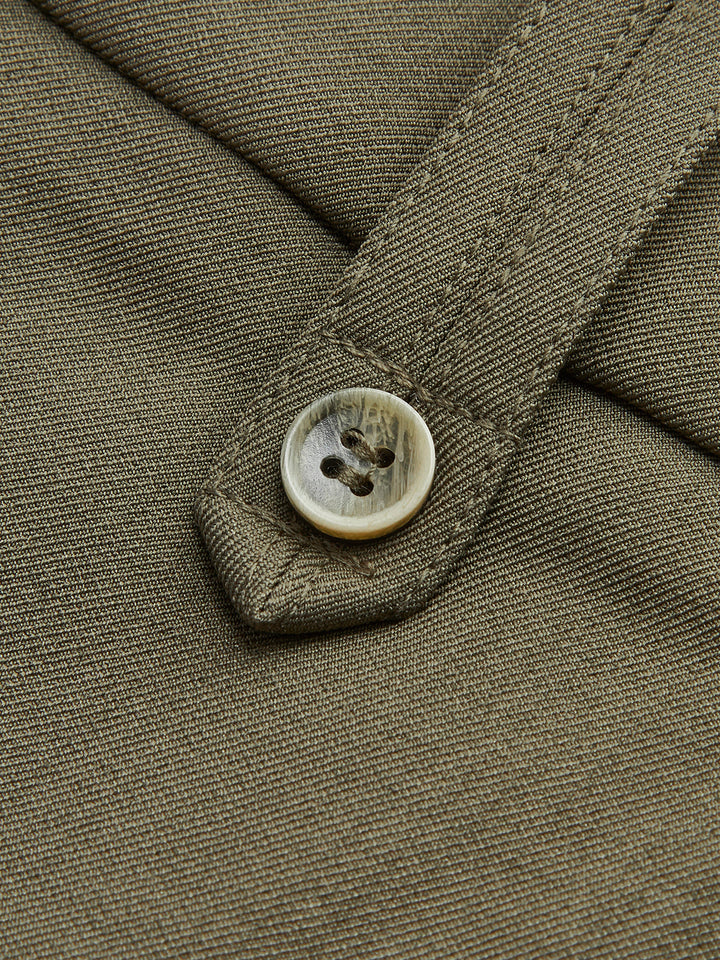 Pantalon large à plis latéraux