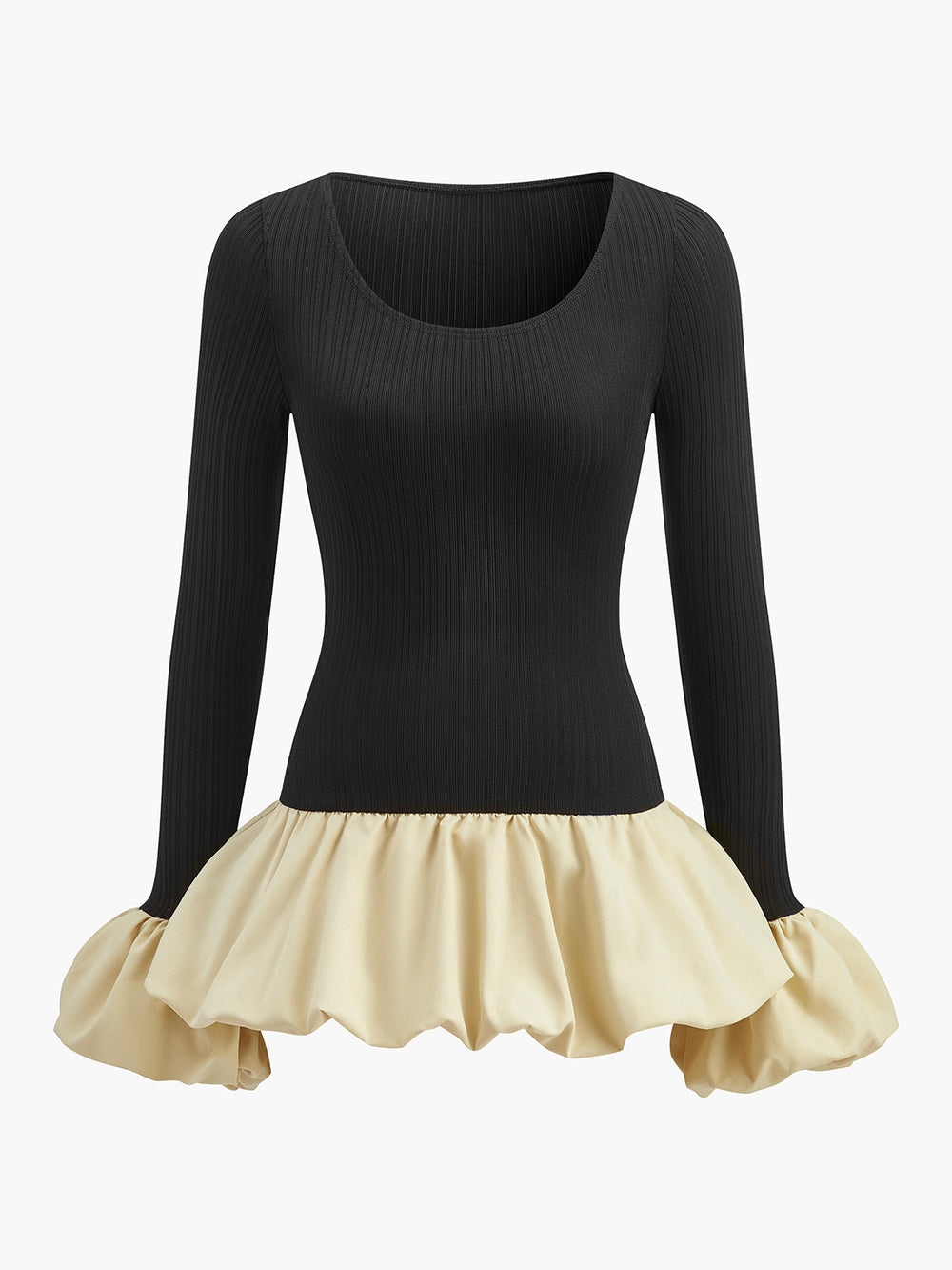 Robe Courte à Panneau de Taille Bud
