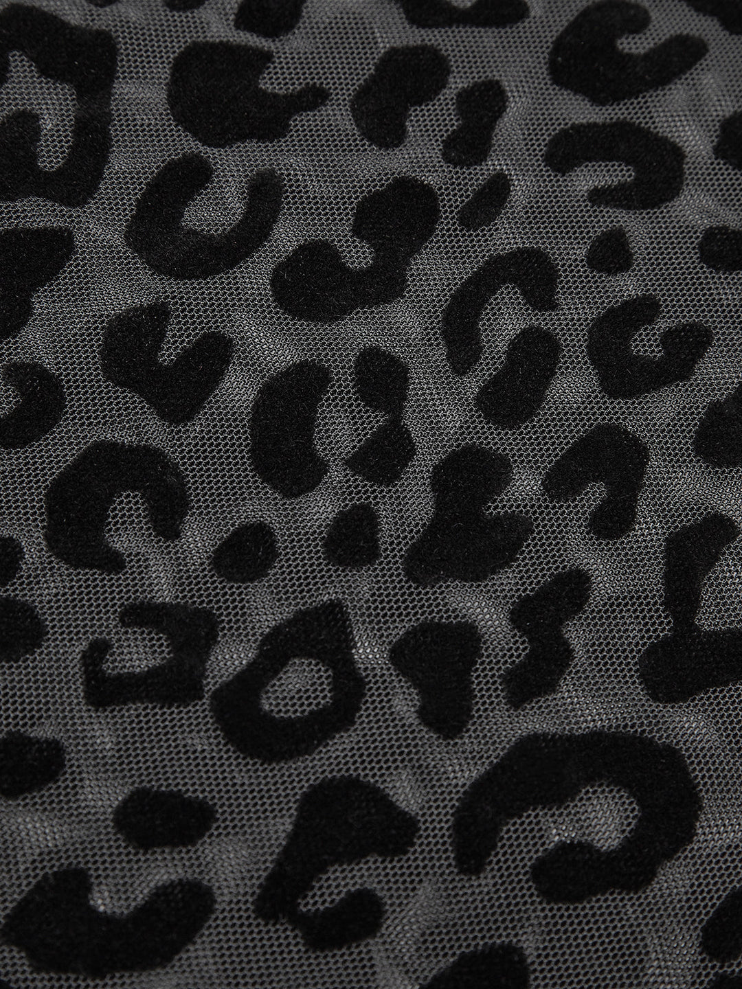 T-shirt translucide imprimé léopard