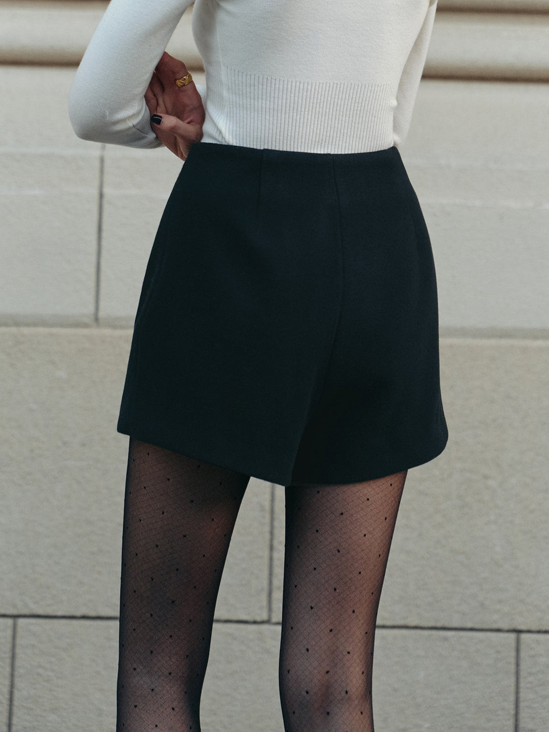 Shorts en Tweed Uni Polyvalents