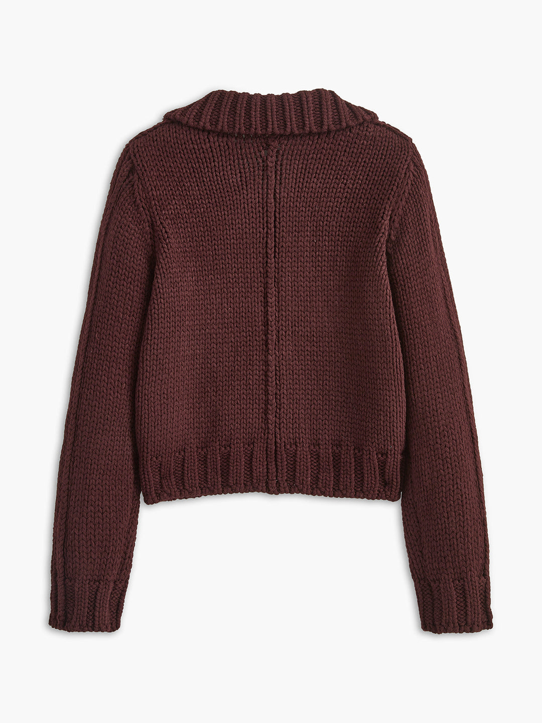 Cardigan Doublé à Revers Doux