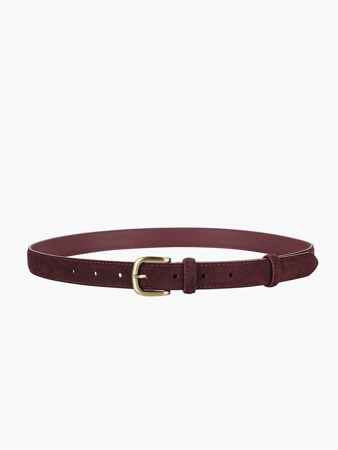 Ceinture fine en daim à boucle