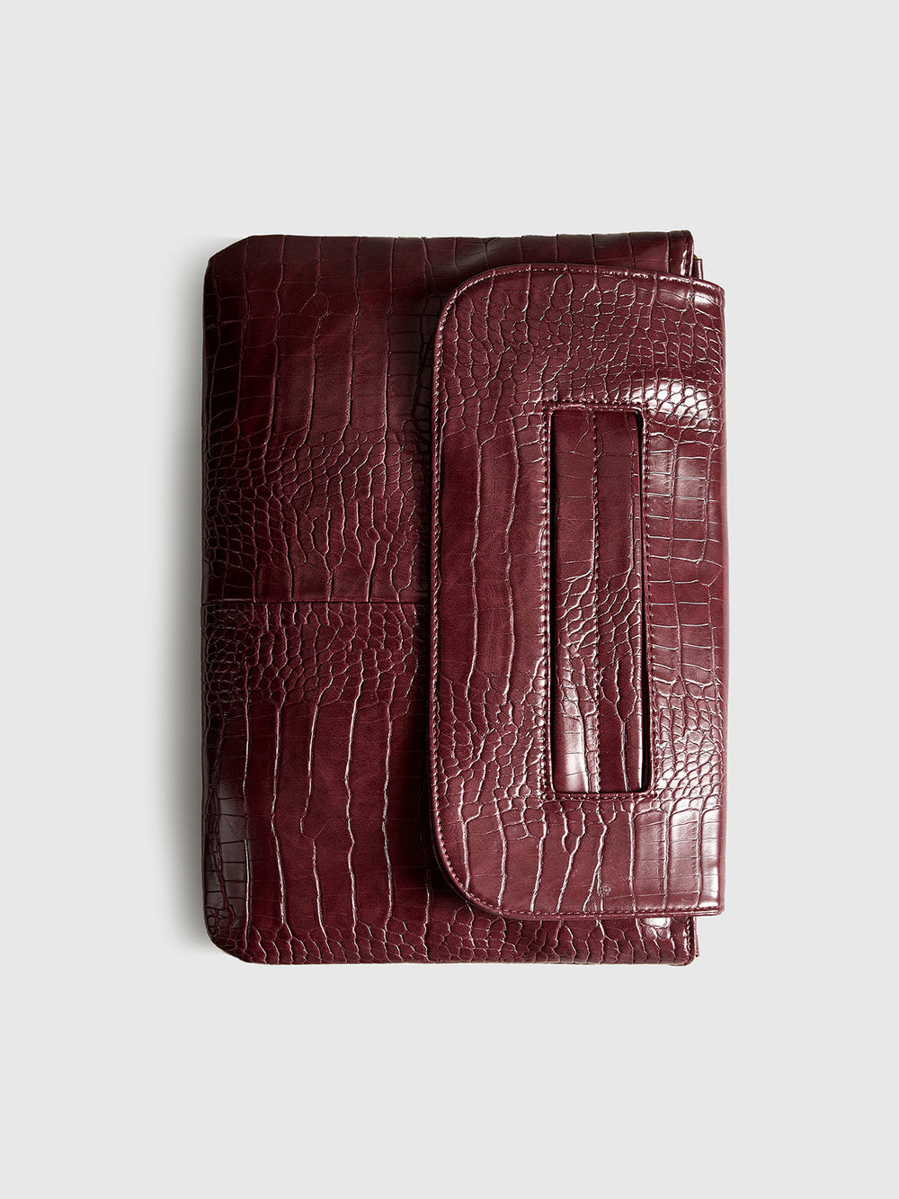 Mallette d'affaires / Liasse en Cuir d'Alligator à Grande Capacité