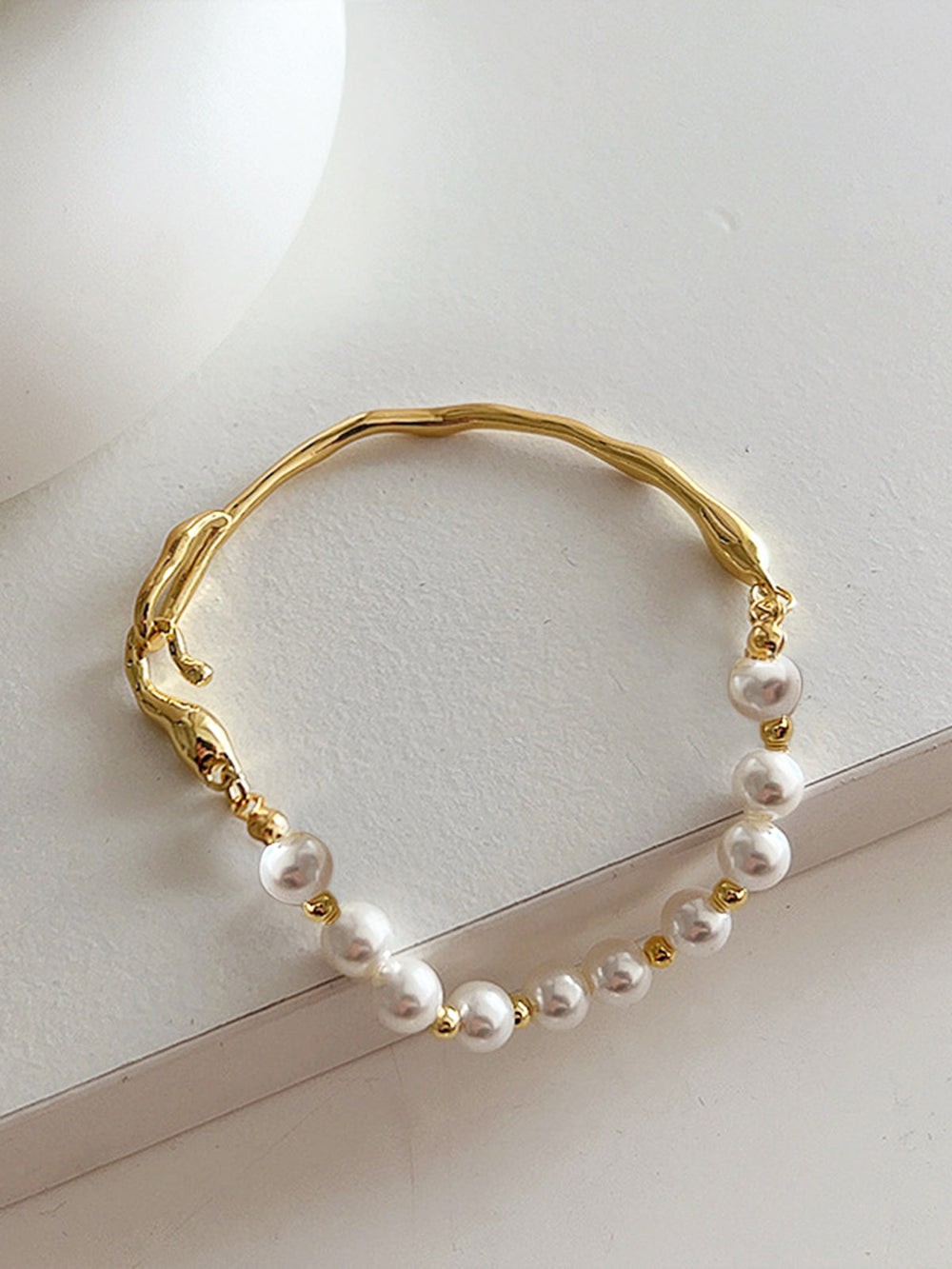Bracelet en Métal Irrégulier Perle