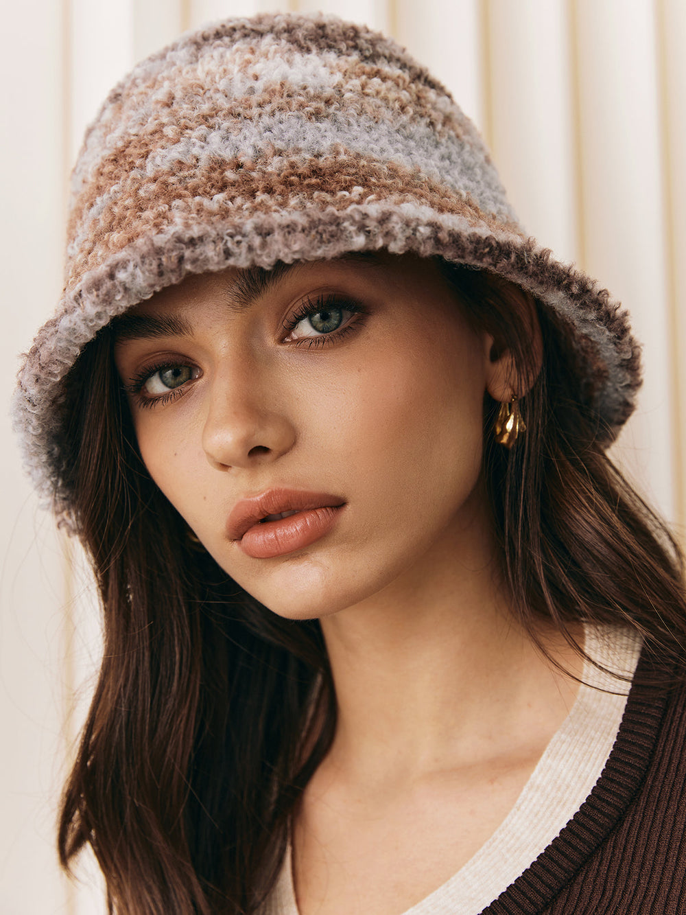 Chapeau Bob Ombre Peluche