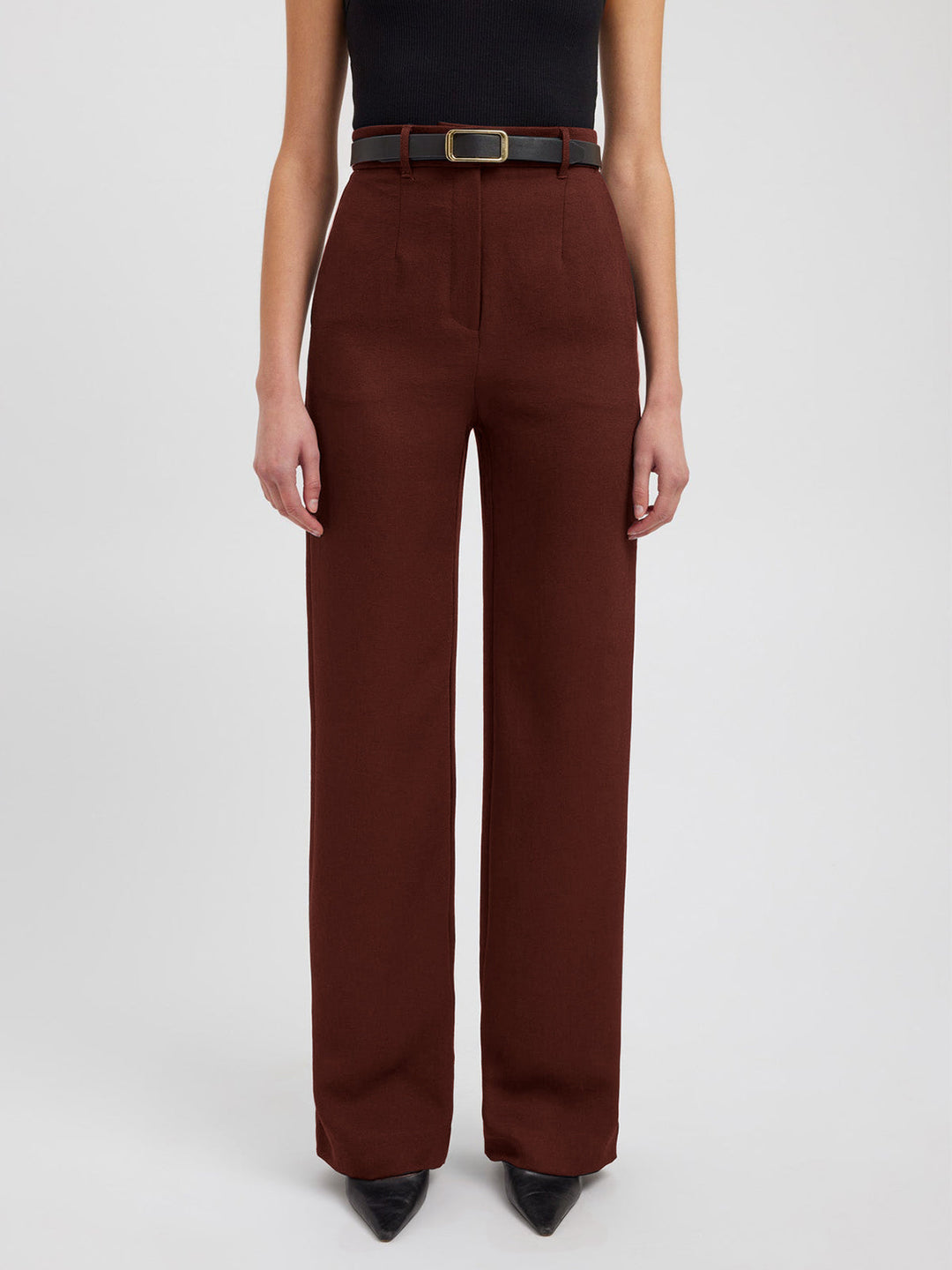 Pantalons Droits à Poches Style Habillé Décontracté