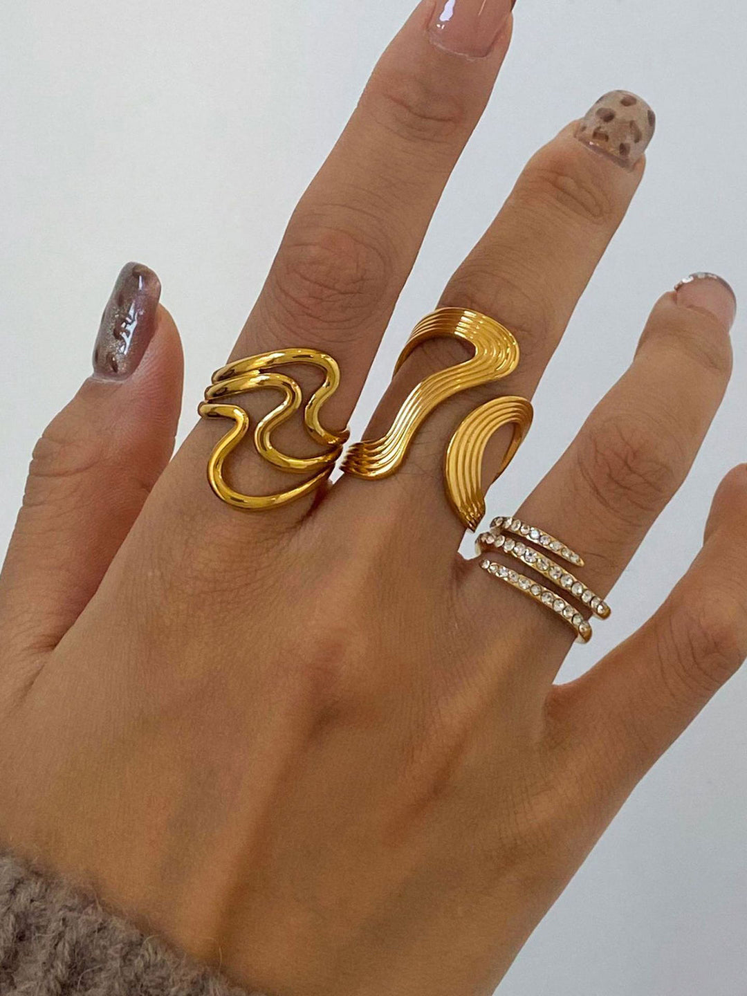 1 pièce Bague Ouverte Irrégulière