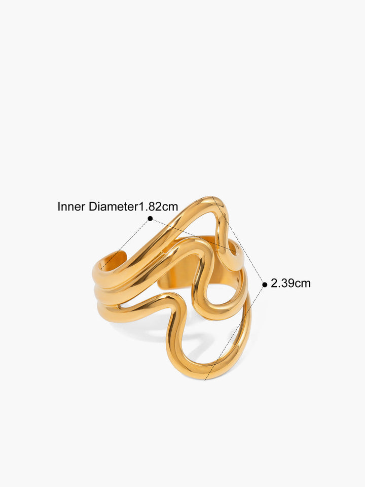 1 pièce Bague Ouverte Irrégulière