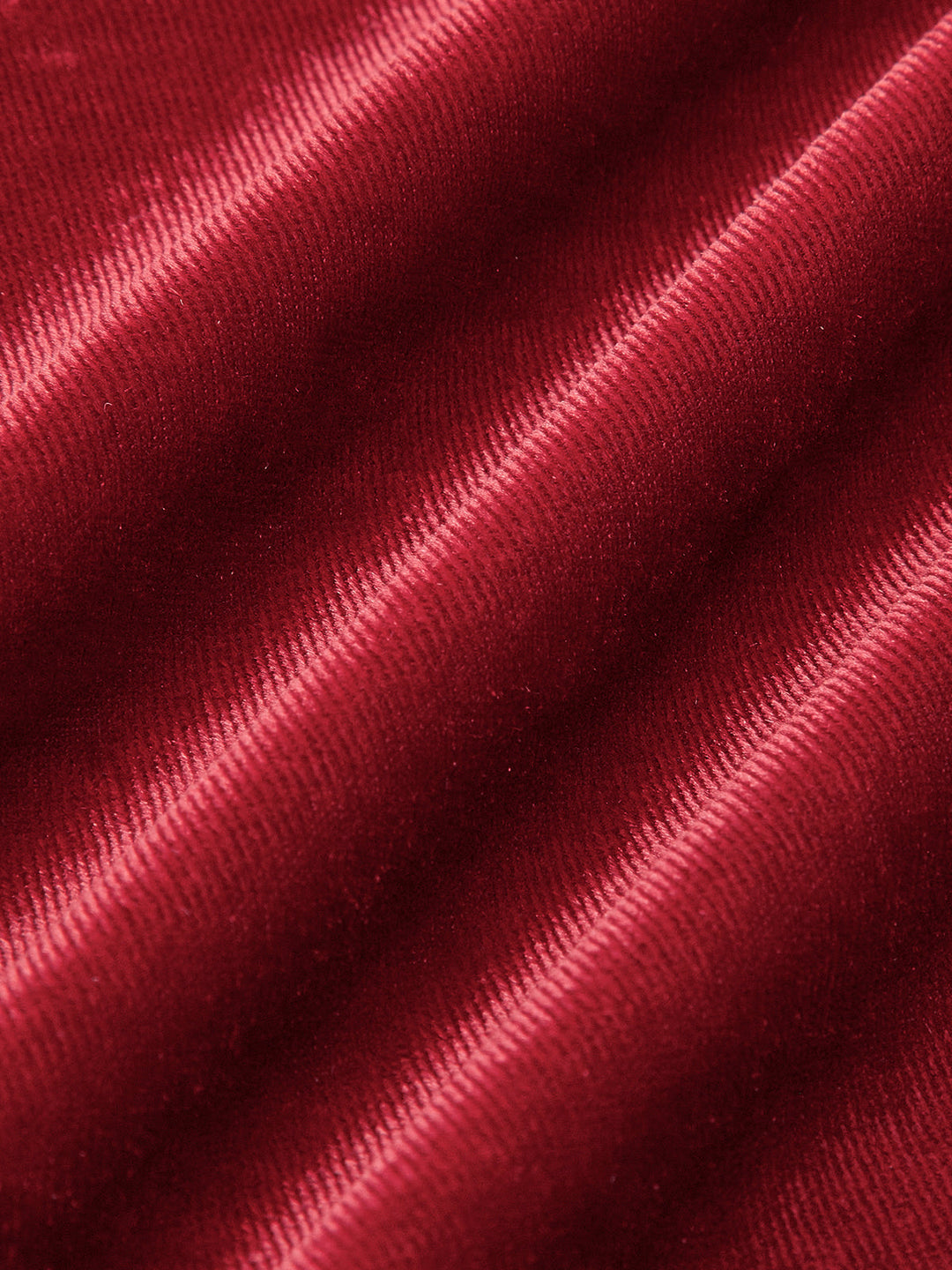 Robe en velours noué à col montant