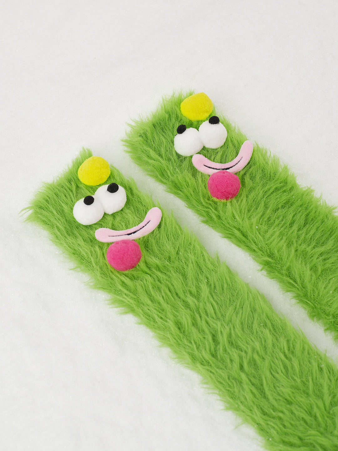 Chaussettes Mi-Mollet en Velours Corail de Dessin Animé
