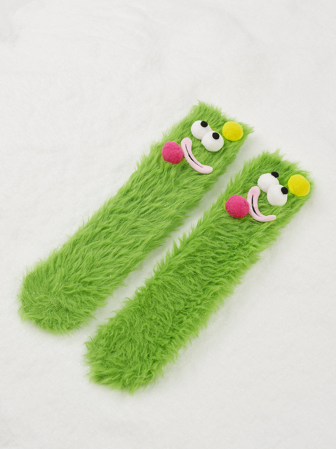 Chaussettes Mi-Mollet en Velours Corail de Dessin Animé