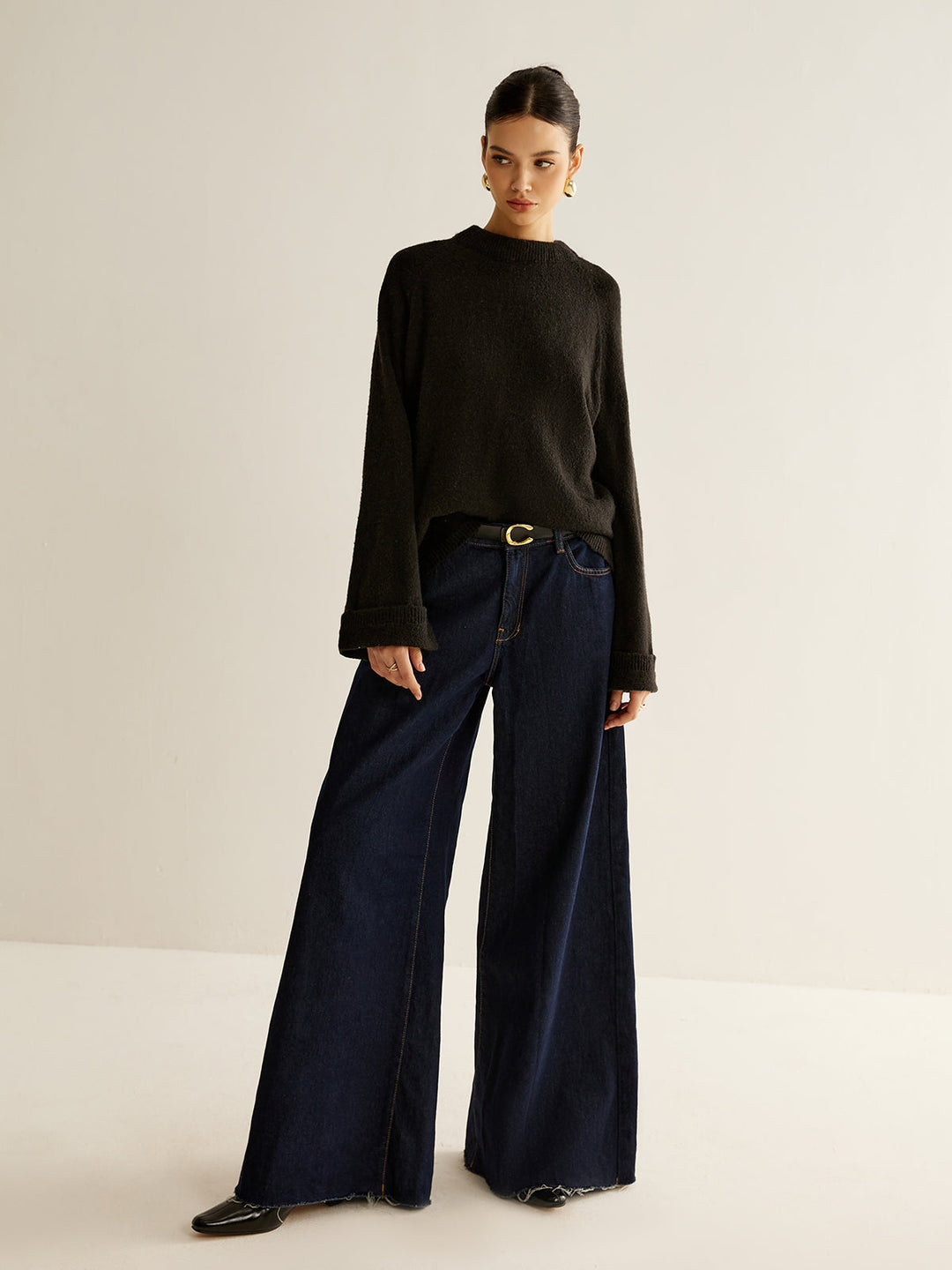 Pull En Maille Oversize Dos Nu à Nouer