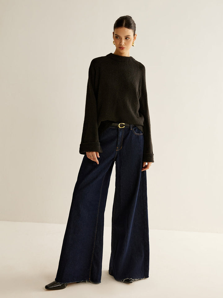 Pull En Maille Oversize Dos Nu à Nouer