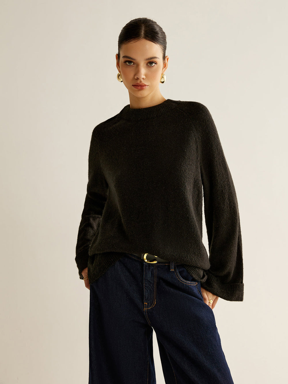 Pull En Maille Oversize Dos Nu à Nouer