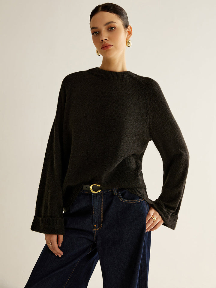 Pull En Maille Oversize Dos Nu à Nouer