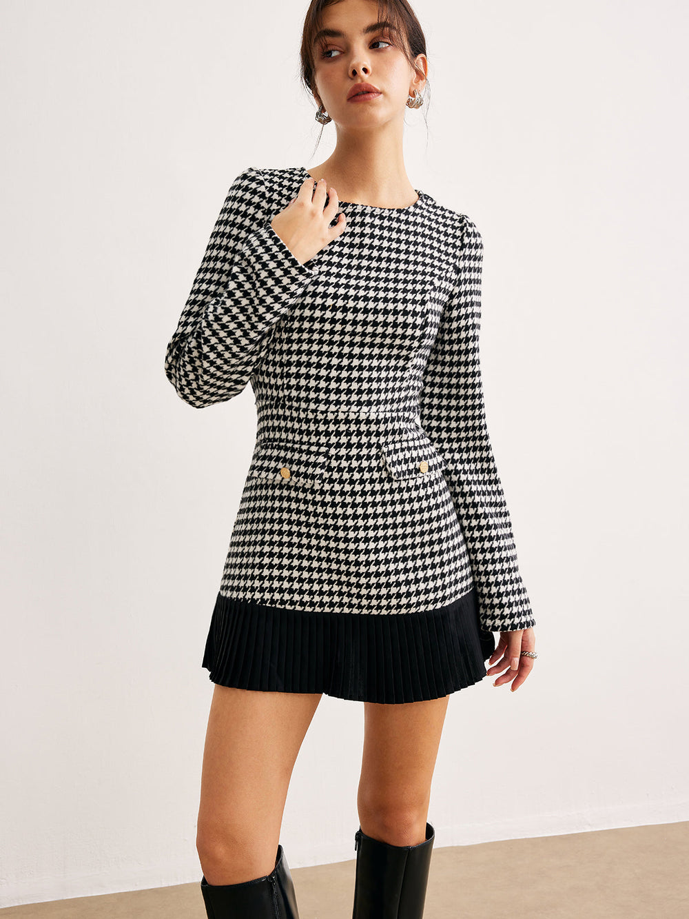 Robedress Courte à Carreaux