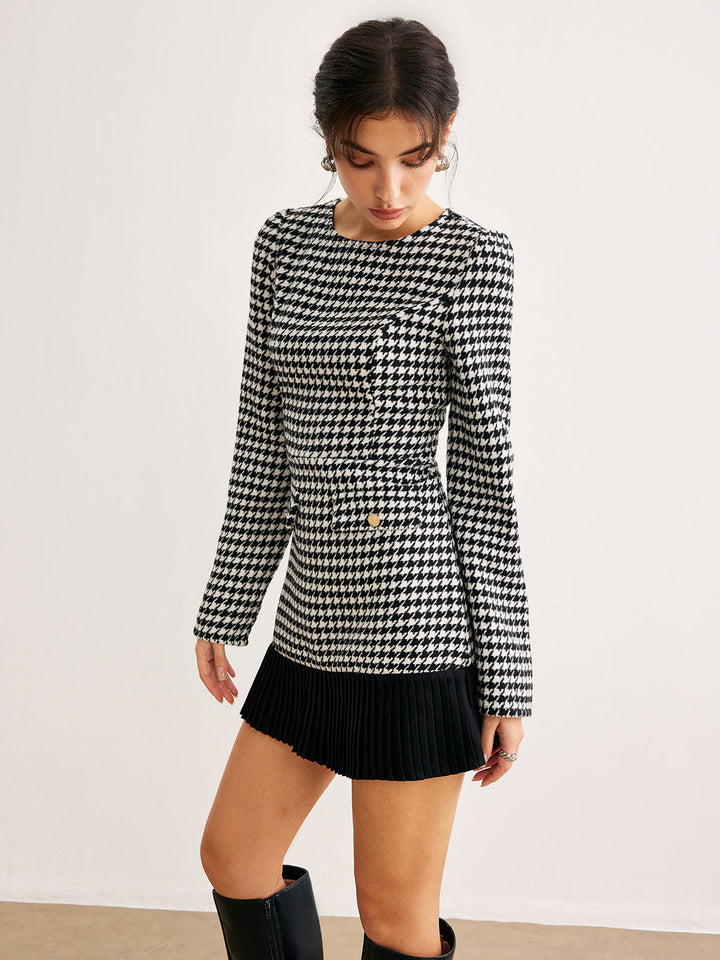 Robedress Courte à Carreaux