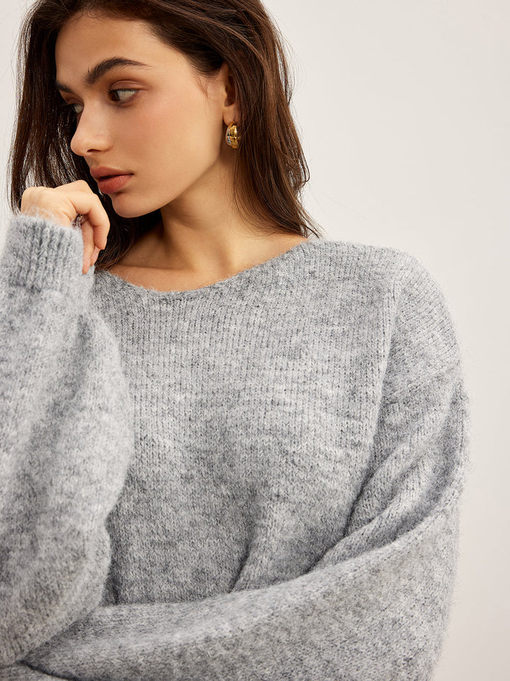 Pull à Manches Longues "Bow" Sans Dos