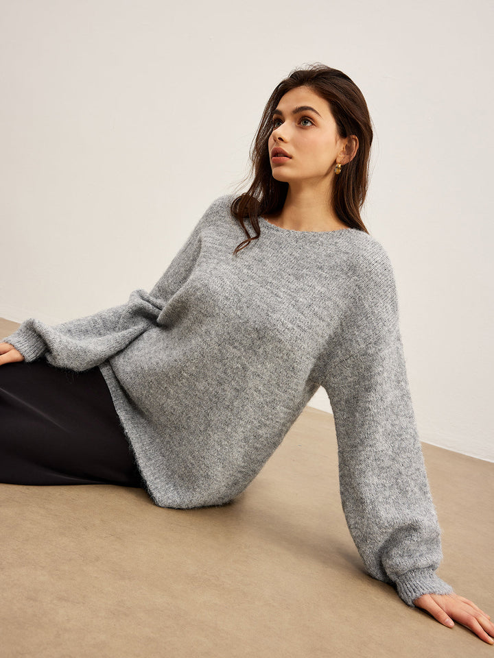 Pull à Manches Longues "Bow" Sans Dos