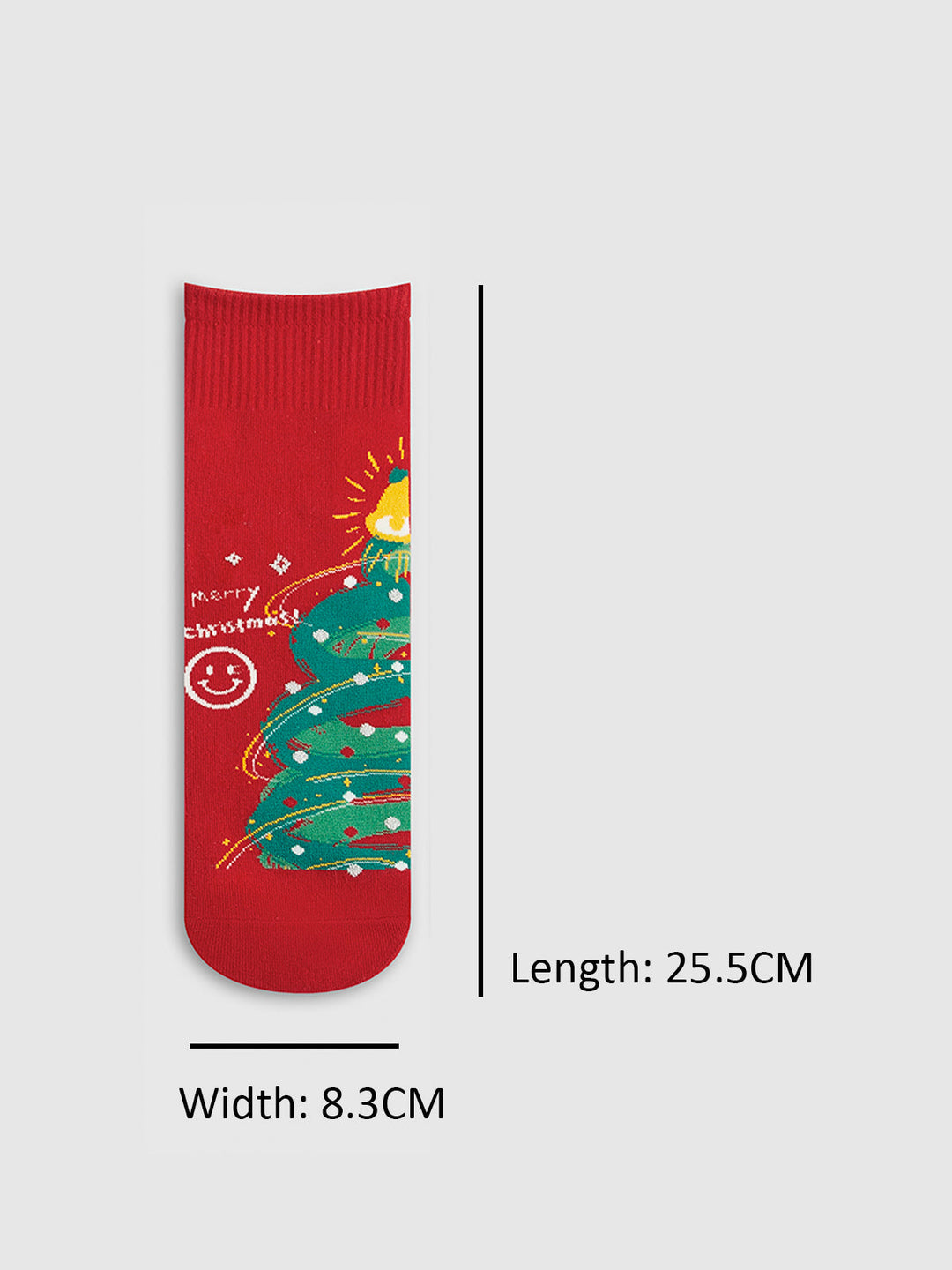 Boîte cadeau de Noël de dessin animé avec chaussettes