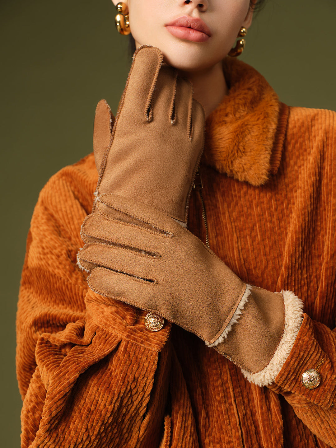 Gants utilitaires en daim d'agneau