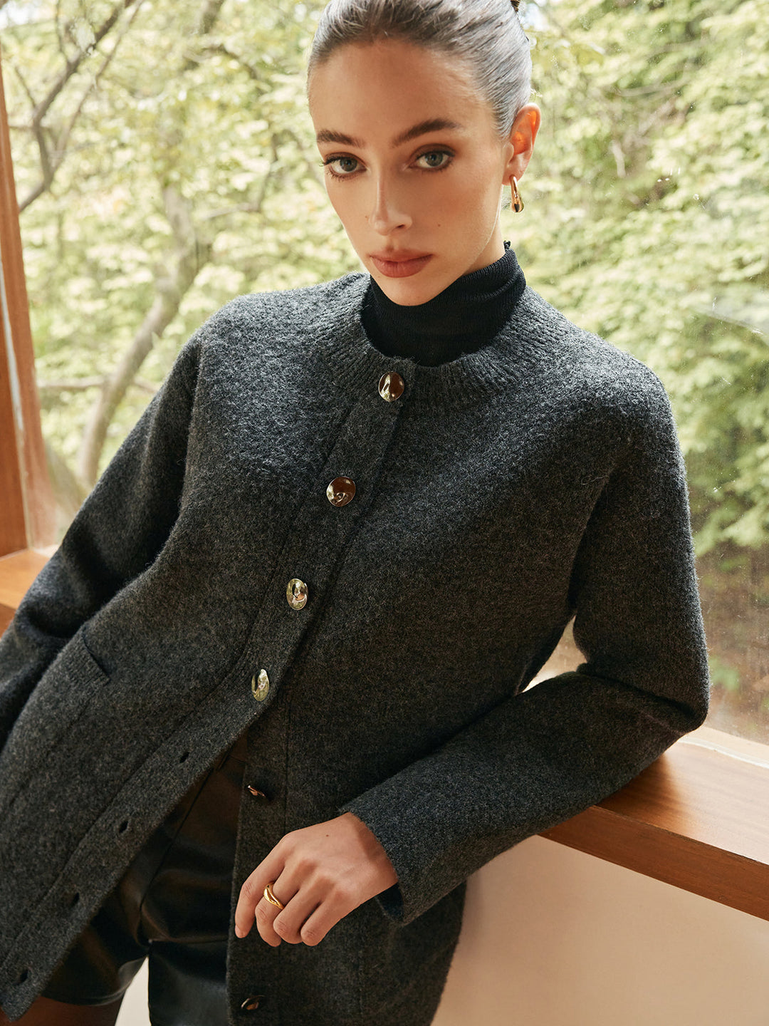 Cardigan Doux Polyvalent à Boutons