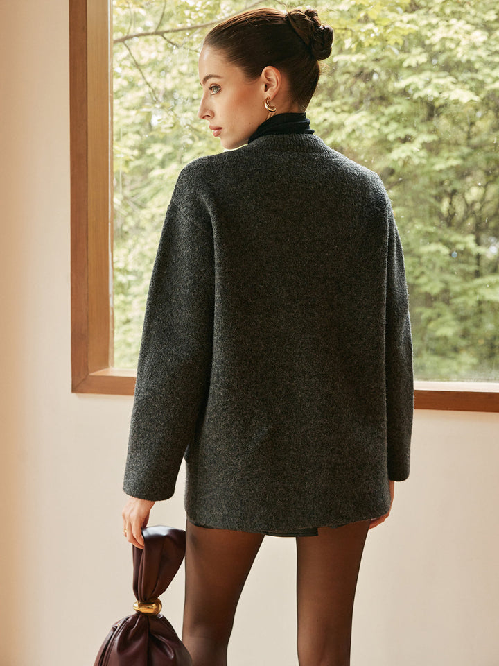 Cardigan Doux Polyvalent à Boutons