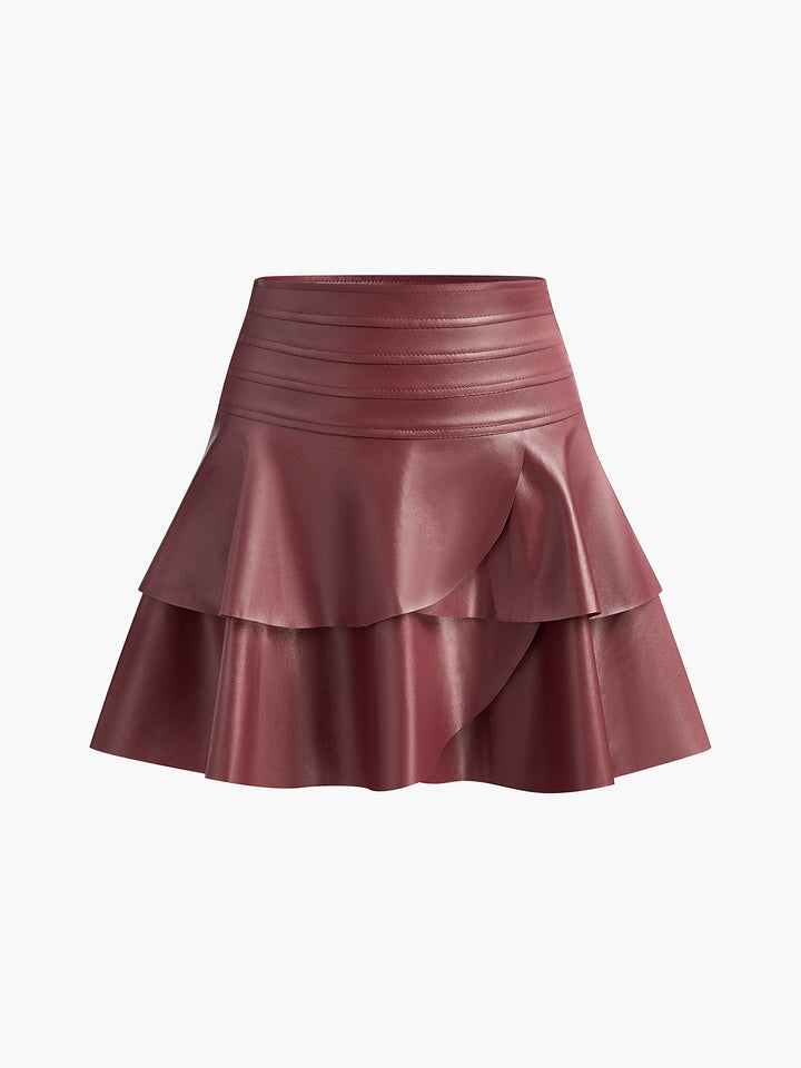 Jupe évasée taille haute
