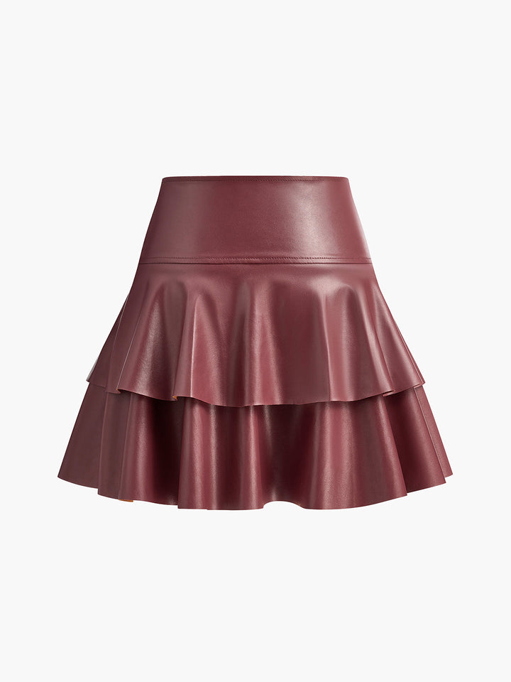 Jupe évasée taille haute