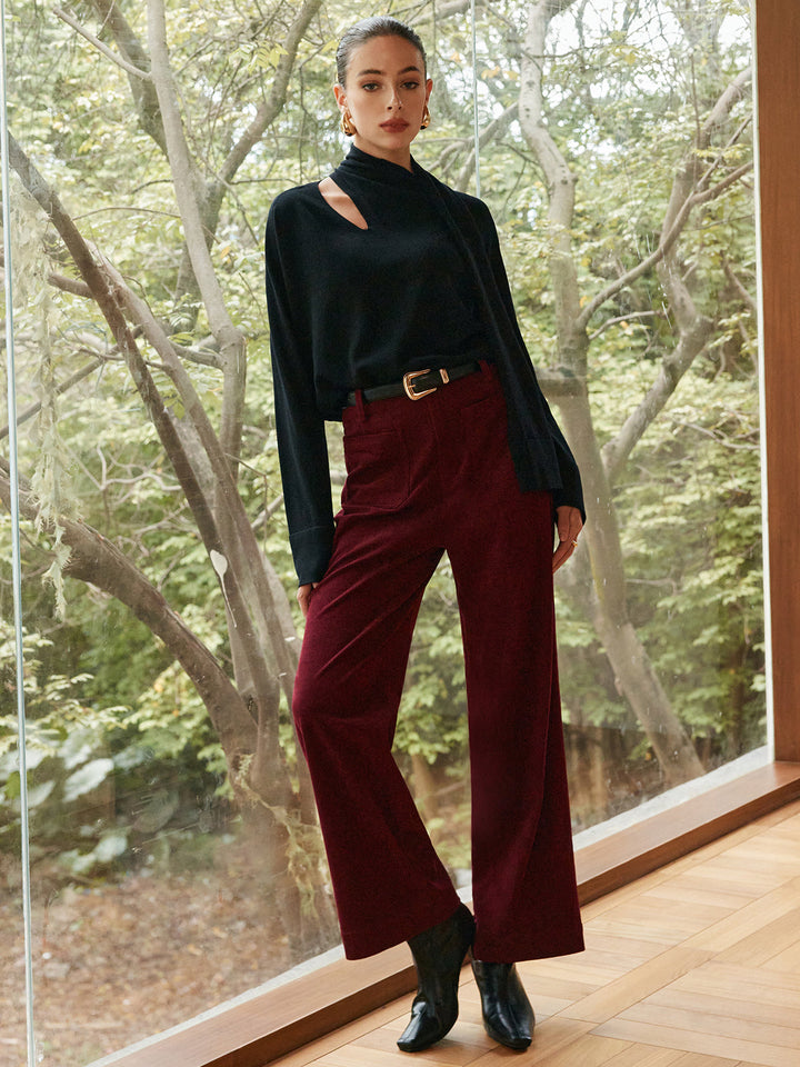 Pull en Laine Mélangée Minimaliste
